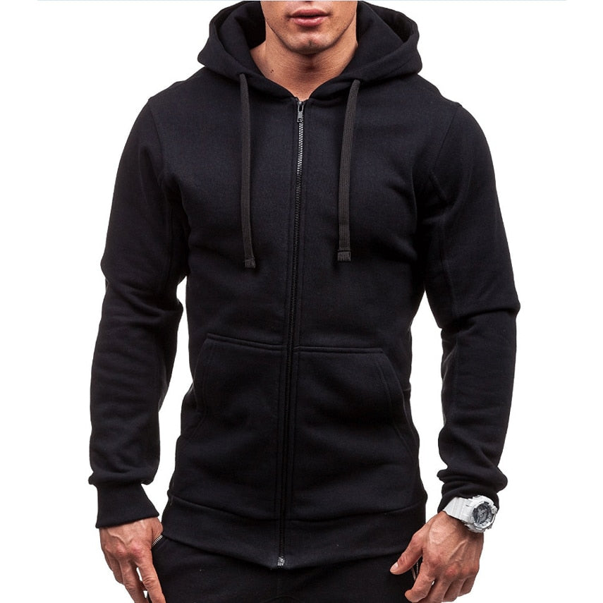 Pánská jednoduchá mikina na zips