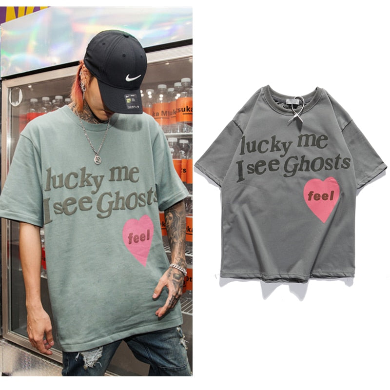 Kanye West triko Lucky me I see ghosts
