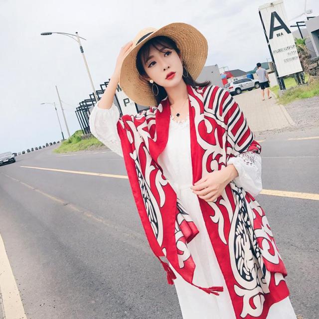 Dámský různobarevný přehoz Mandala