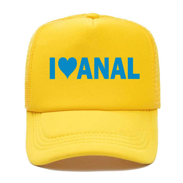 Kšiltovka s nápisem I love Anal