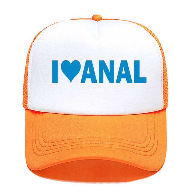 Kšiltovka s nápisem I love Anal