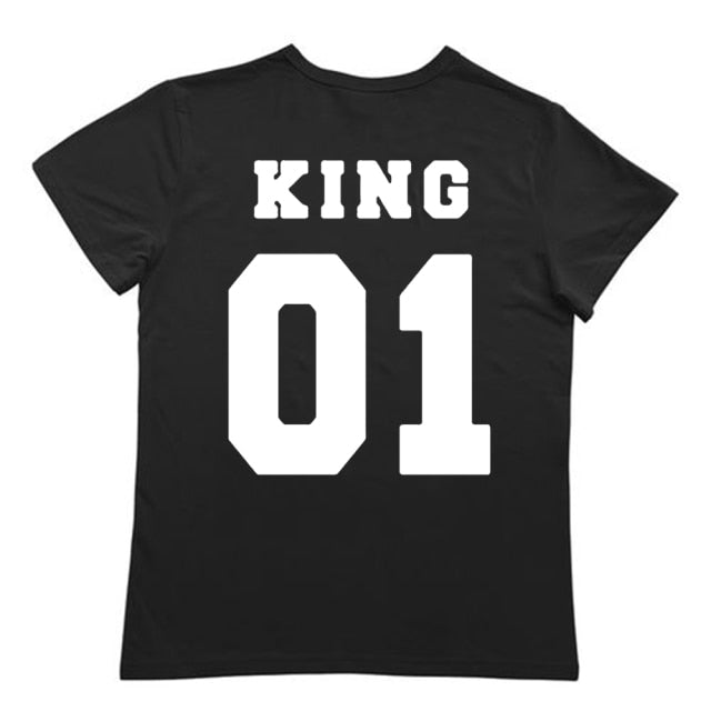 Stylové párové triko King a Queen