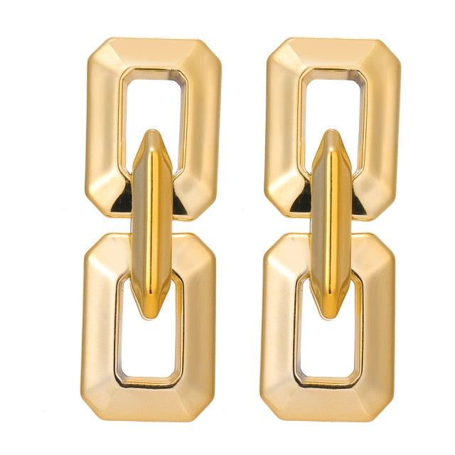 Elegantní geometrické náušnice