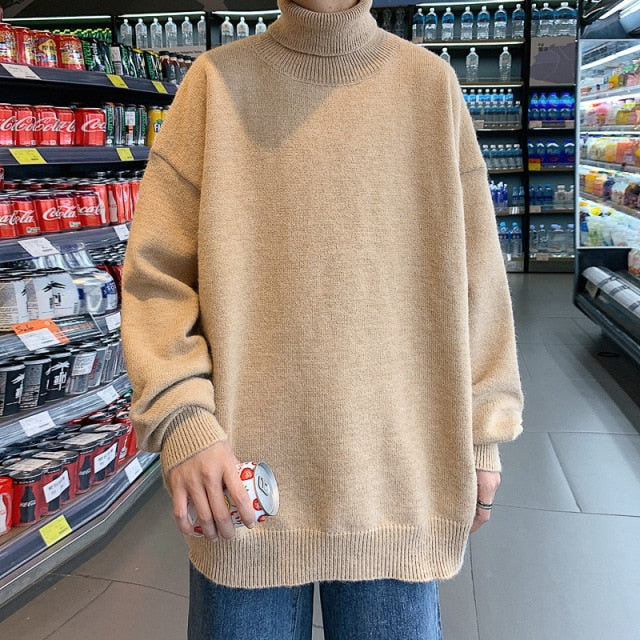 Oversized teplý pánský svetr