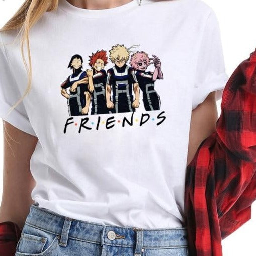 Dámské tričko Friends X My Hero Academia