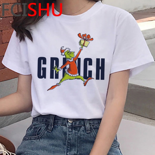 Dámské tričko s potiskem Grinch