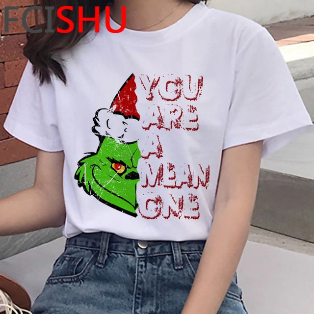 Dámské tričko s potiskem Grinch