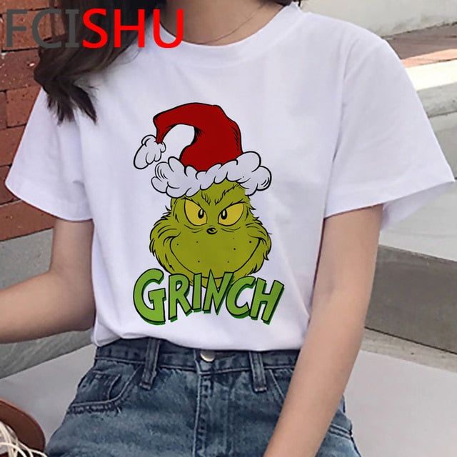 Dámské tričko s potiskem Grinch
