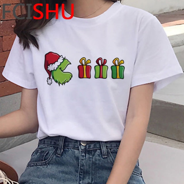 Dámské tričko s potiskem Grinch