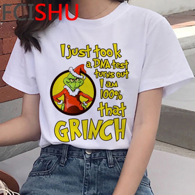 Dámské tričko s potiskem Grinch