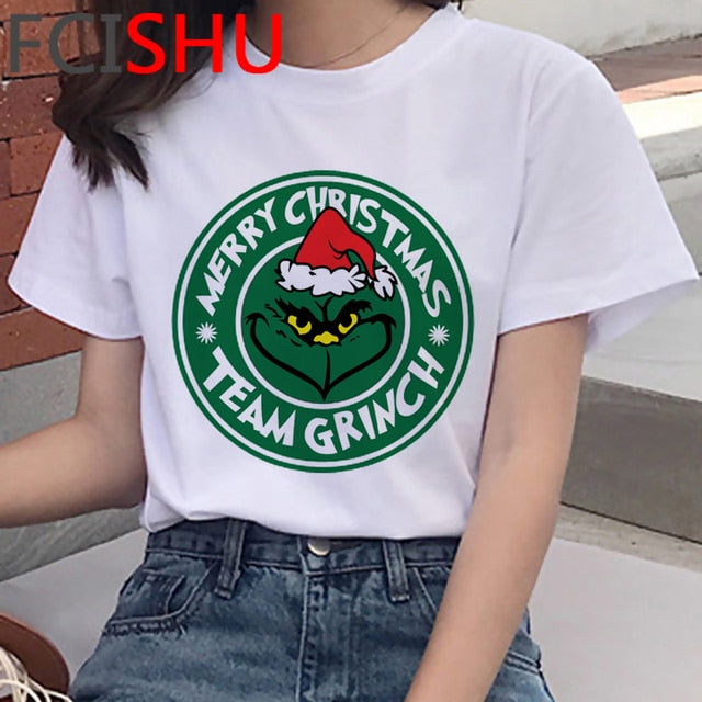 Dámské tričko s potiskem Grinch