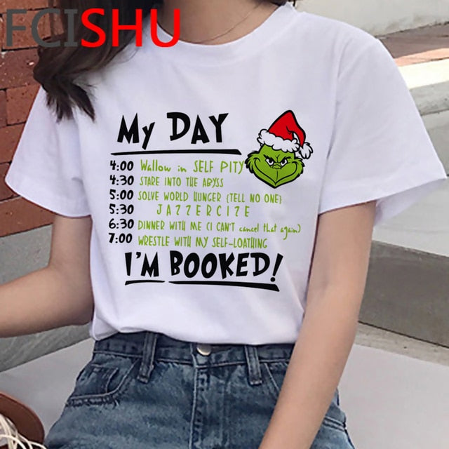 Dámské tričko s potiskem Grinch