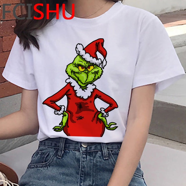 Dámské tričko s potiskem Grinch