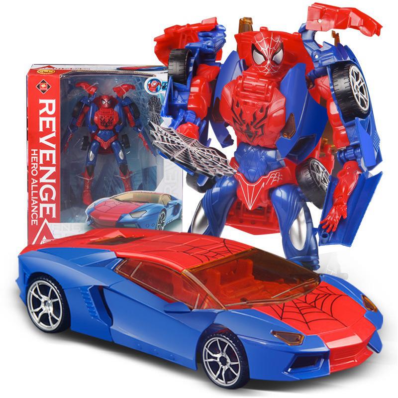 Postavička a auto Spiderman