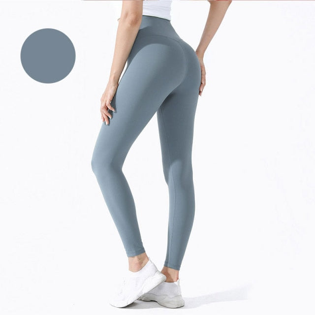 Dámské high waisted legíny na cvičení