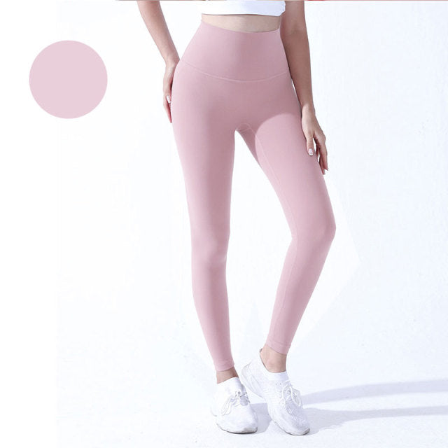 Dámské high waisted legíny na cvičení