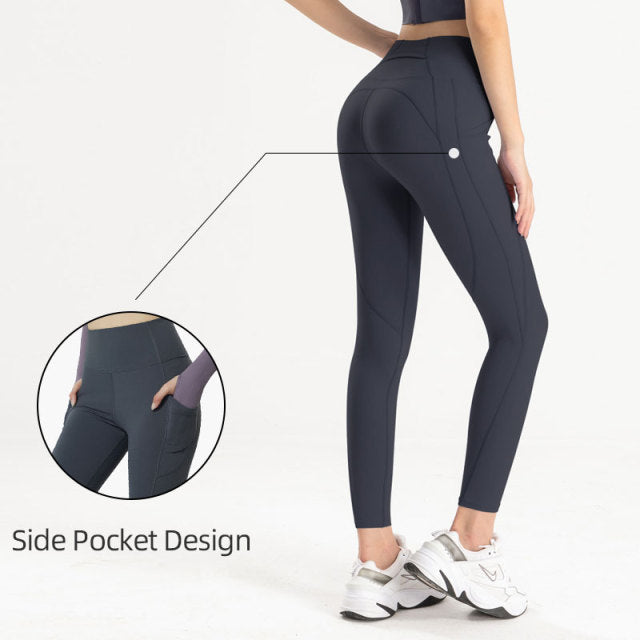Dámské high waisted legíny na cvičení