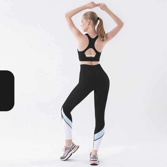 Dámské high waisted legíny na cvičení