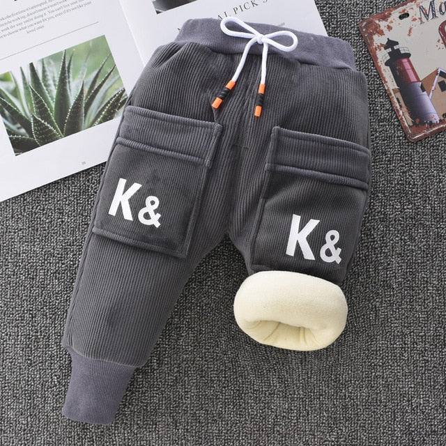Teplé unisex dětské kalhoty