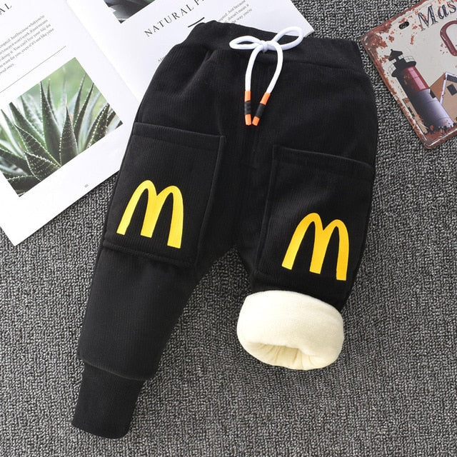 Teplé unisex dětské kalhoty