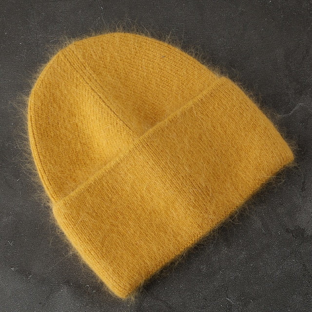 Pohodlná teplá zimní čepice
