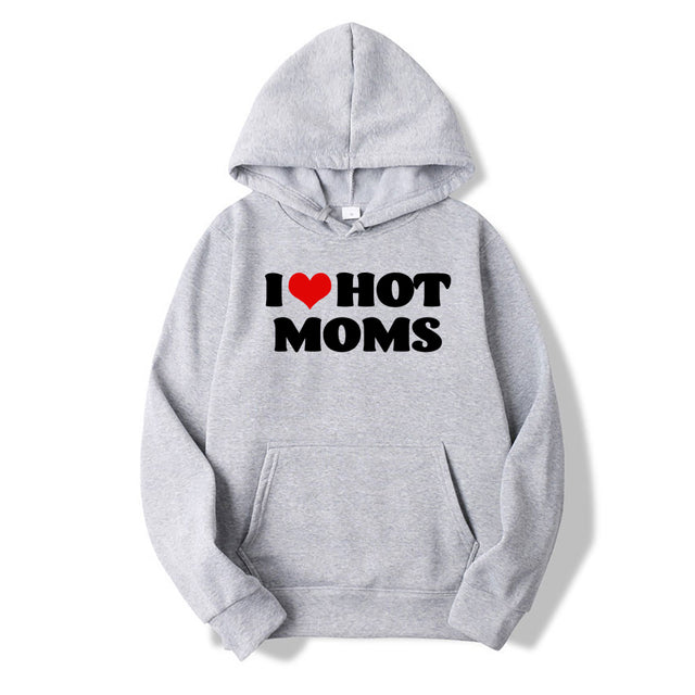 Unisex mikina I love hot moms (Skladem v ČR)