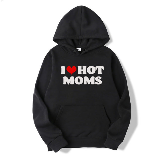 Unisex mikina I love hot moms (Skladem v ČR)