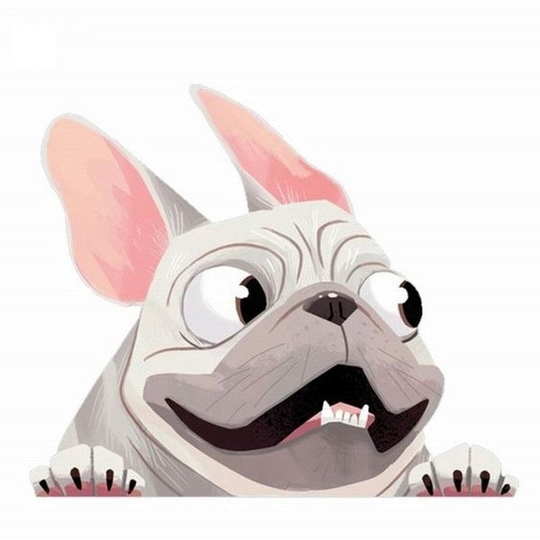 Roztomilá nálepka na auto French Bulldog