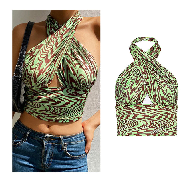 Dámské croptop triko