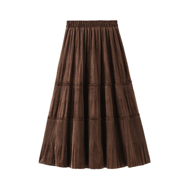 Dámská vintage dlouhá sukně