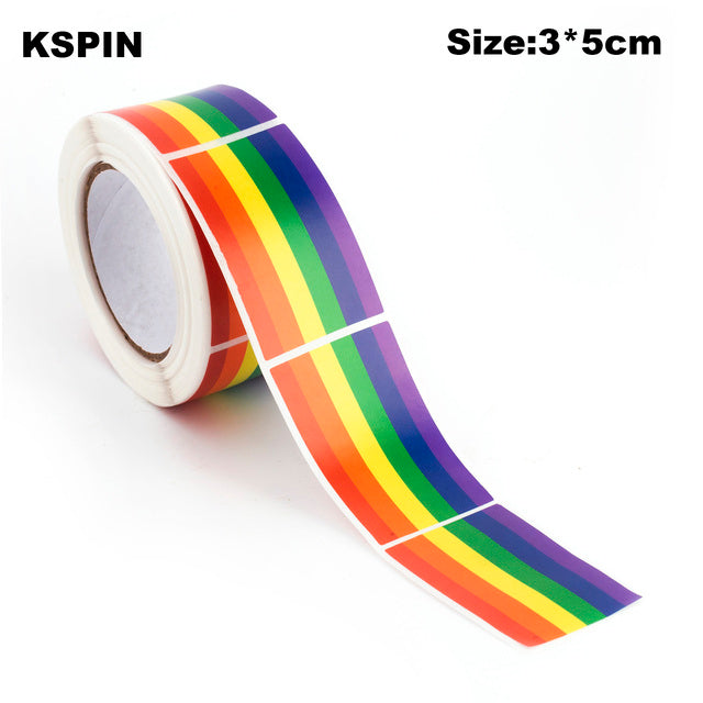 Samolepka LGBT vlajka 250 ks