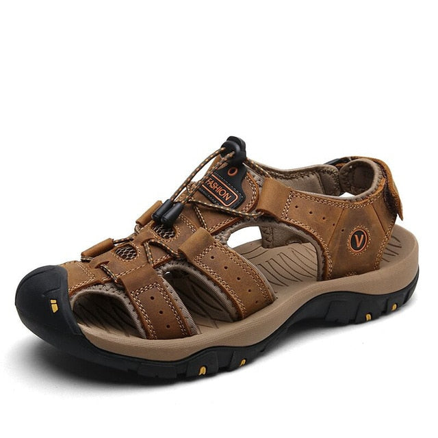Pánské kožené sandále
