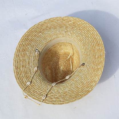 Dámský letní klobouk s mušlemi