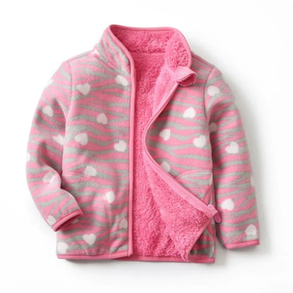 Fleece bunda se vzorem