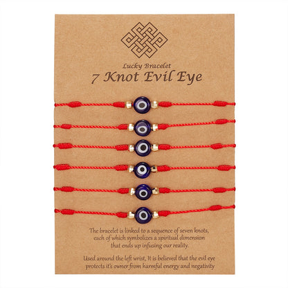 Náramek evil eye 6 ks