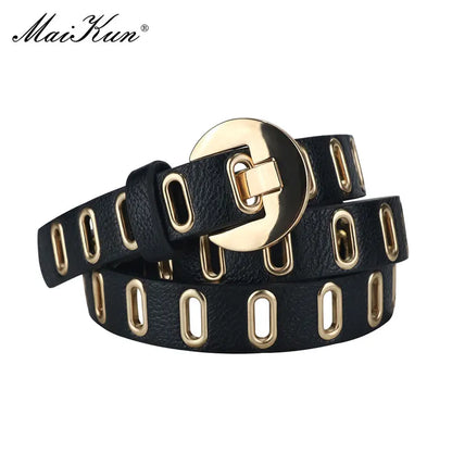 Dámská opasek se zlatým detailem