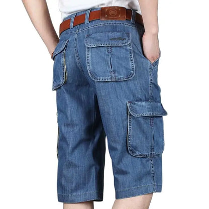 Pánské denim kraťasy
