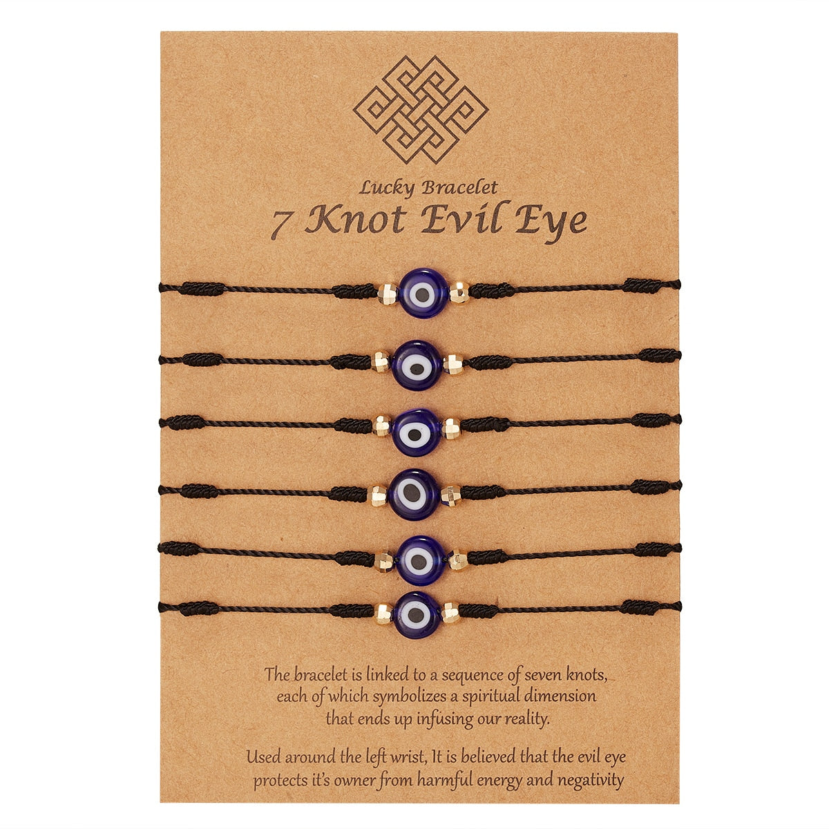 Náramek evil eye 6 ks