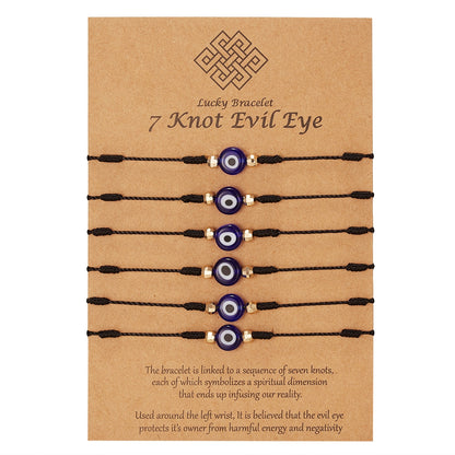 Náramek evil eye 6 ks