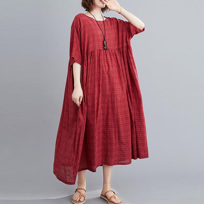 Dámské volné plus size letní šaty