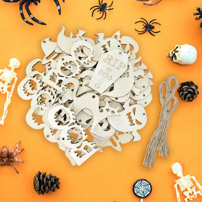 Dřevěné dekorace Halloween