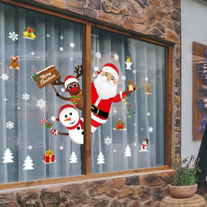 Vánoční dekorace na sklo