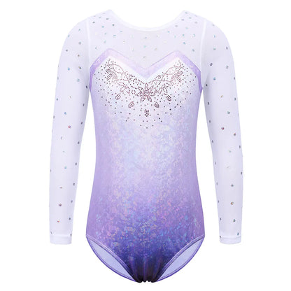 Trikot na gymnastiku s dlouhým rukávem