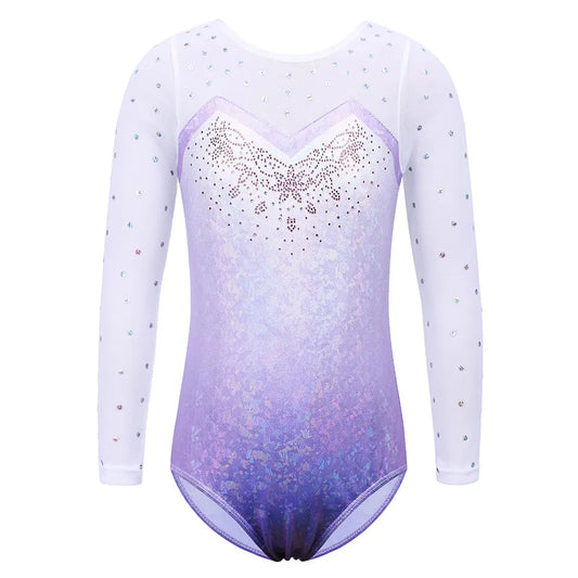 Trikot na gymnastiku s dlouhým rukávem