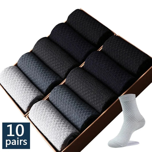 Set pánských bambusových ponožek 10 párů