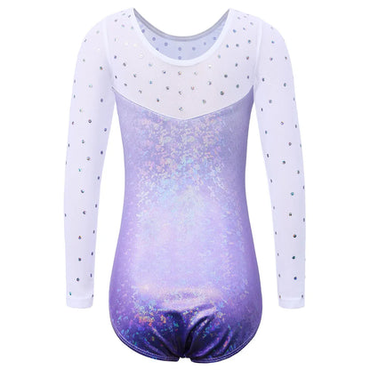 Trikot na gymnastiku s dlouhým rukávem