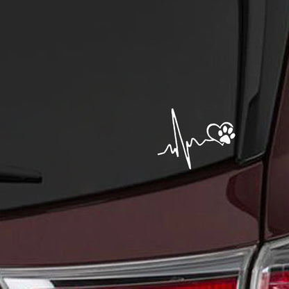Samolepka na auto s tlapkou