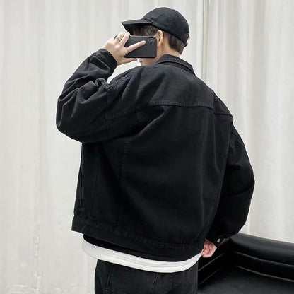 Pánská džínová oversized bunda