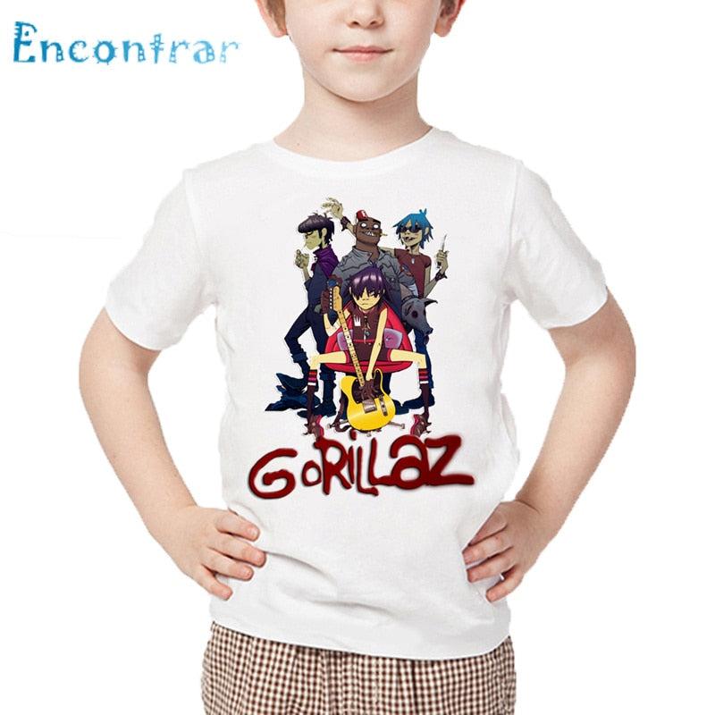 Dětské triko s nápisem Gorillaz