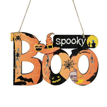 Dřevěné dekorace Halloween